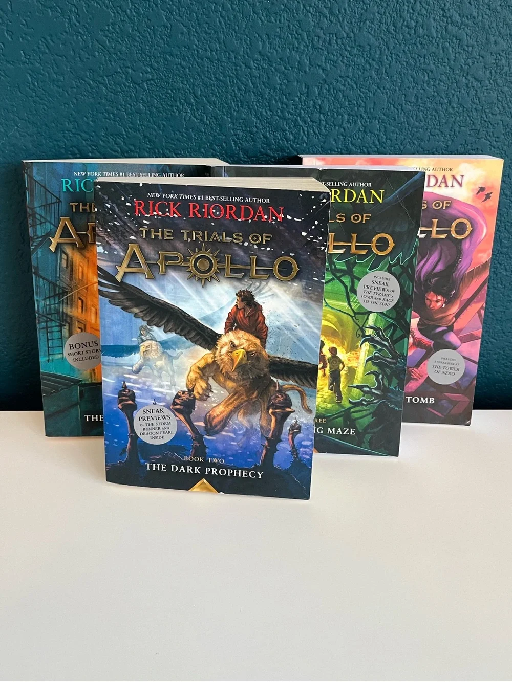 Rick Riordan The Trials of Apollo Book 1 to 4 Burning Maze Tyrants Tomb